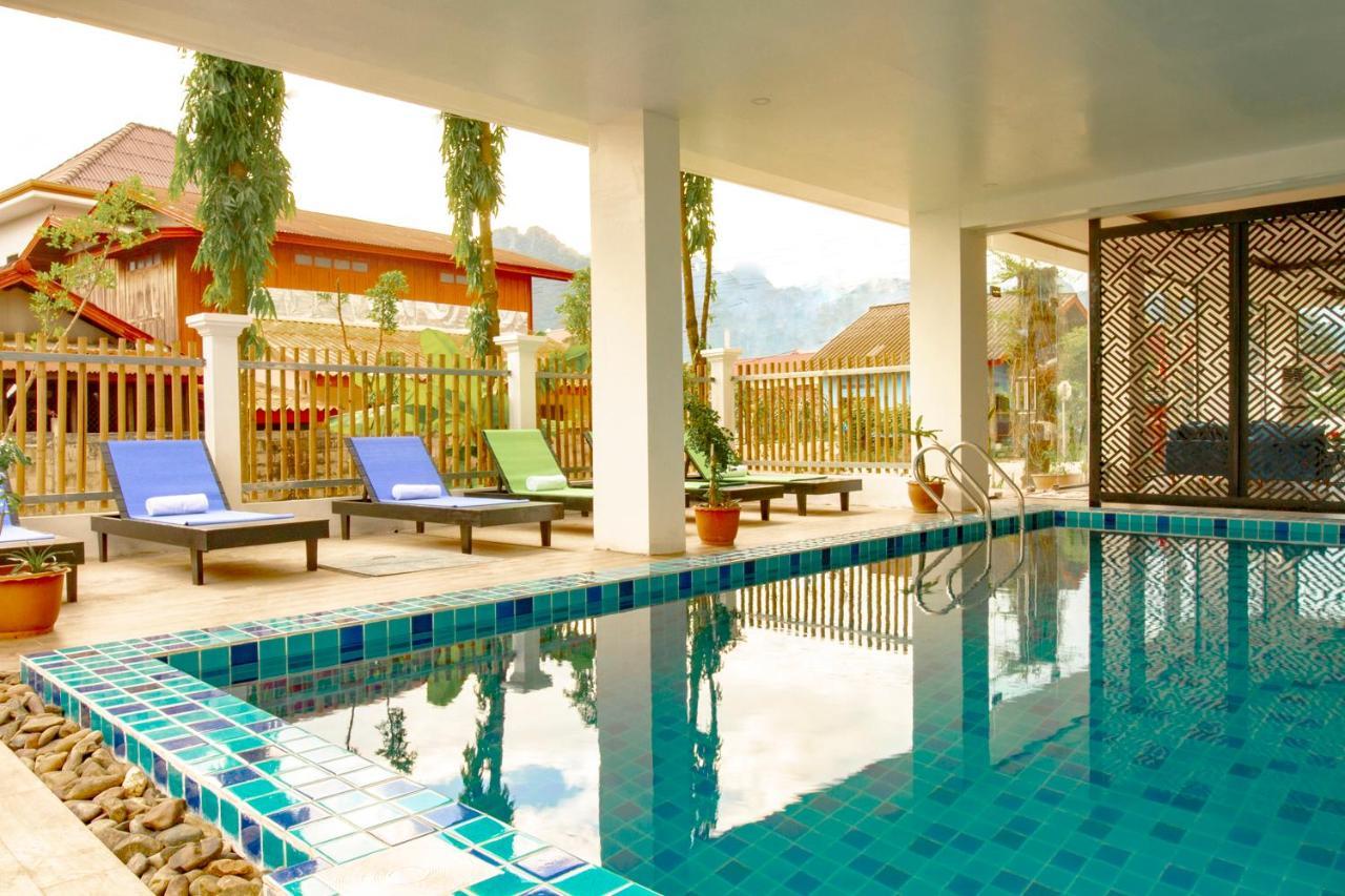 Vang Vieng Topview Hotel Экстерьер фото