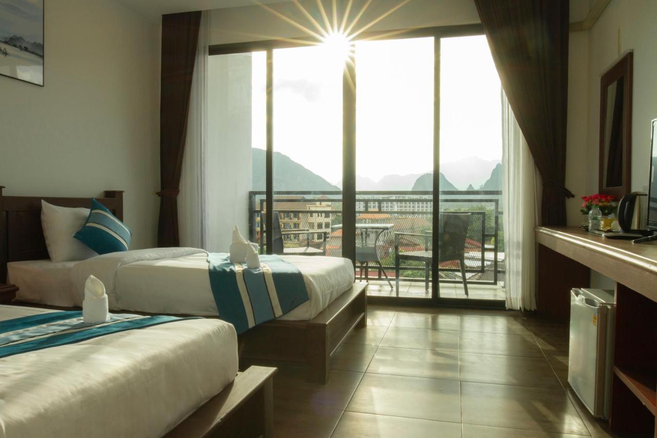 Vang Vieng Topview Hotel Экстерьер фото