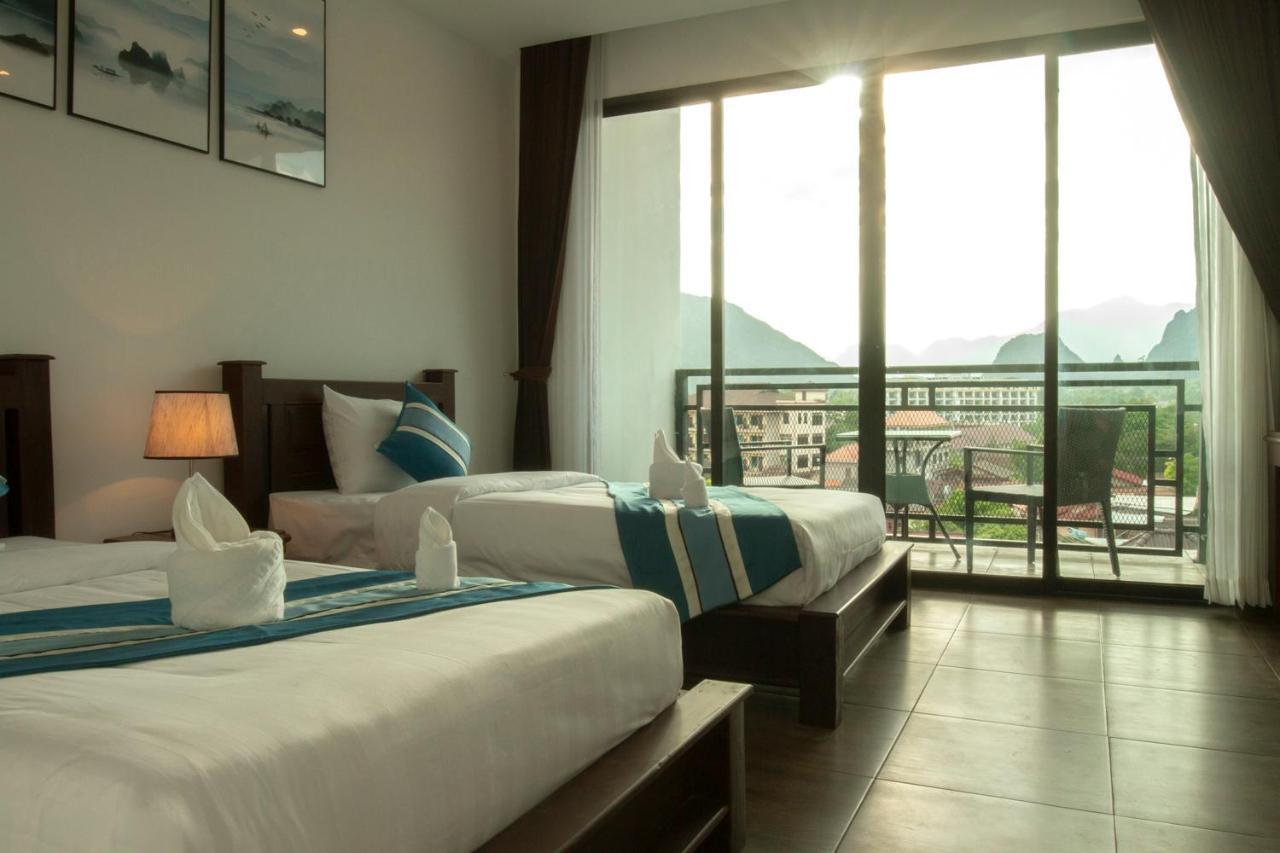 Vang Vieng Topview Hotel Экстерьер фото